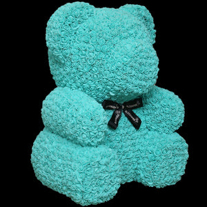 蒂芬妮巨型玫瑰熊｜XXL Tiffany Blue Rose Bear Other Products Blossom22hk