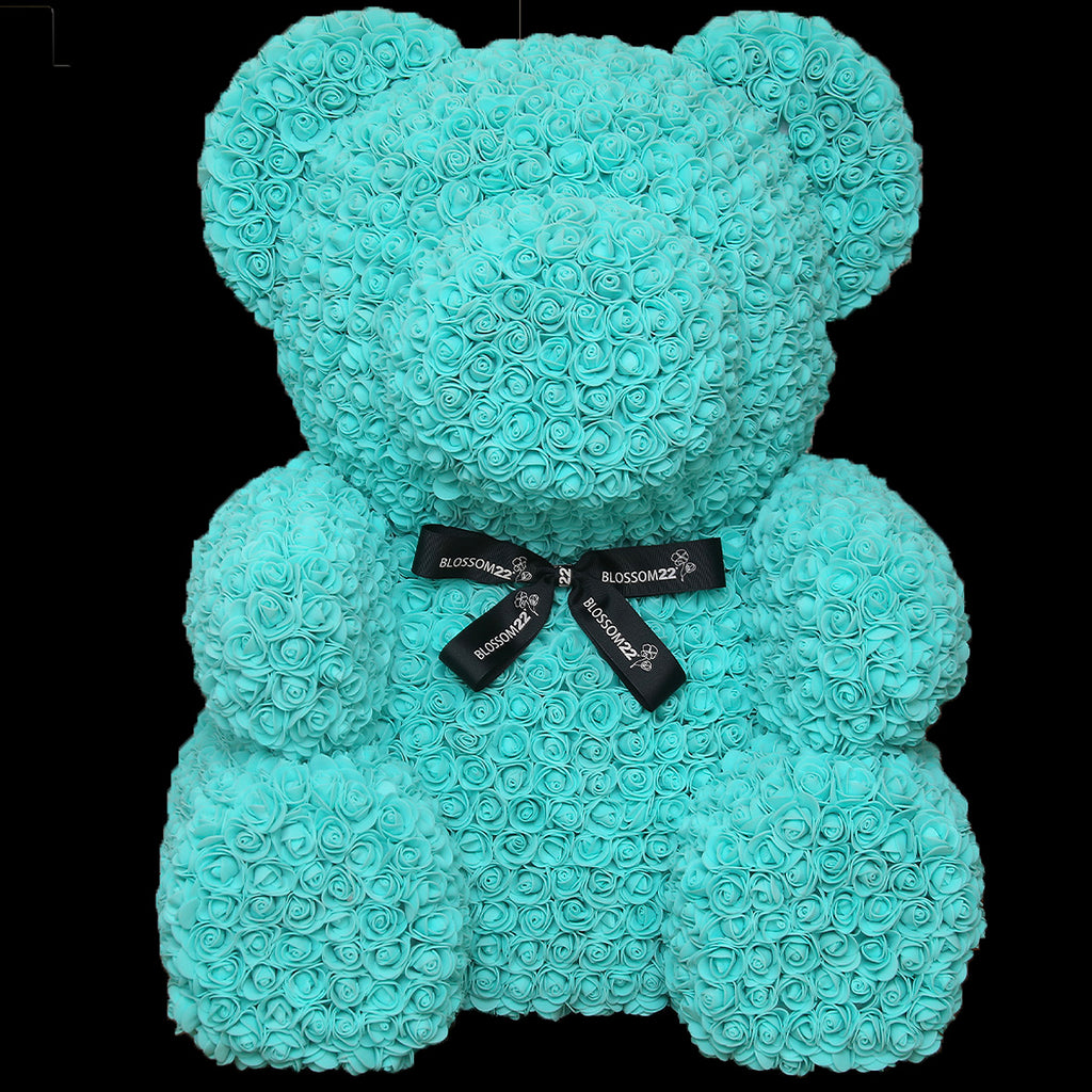 蒂芬妮巨型玫瑰熊｜XXL Tiffany Blue Rose Bear Other Products Blossom22hk
