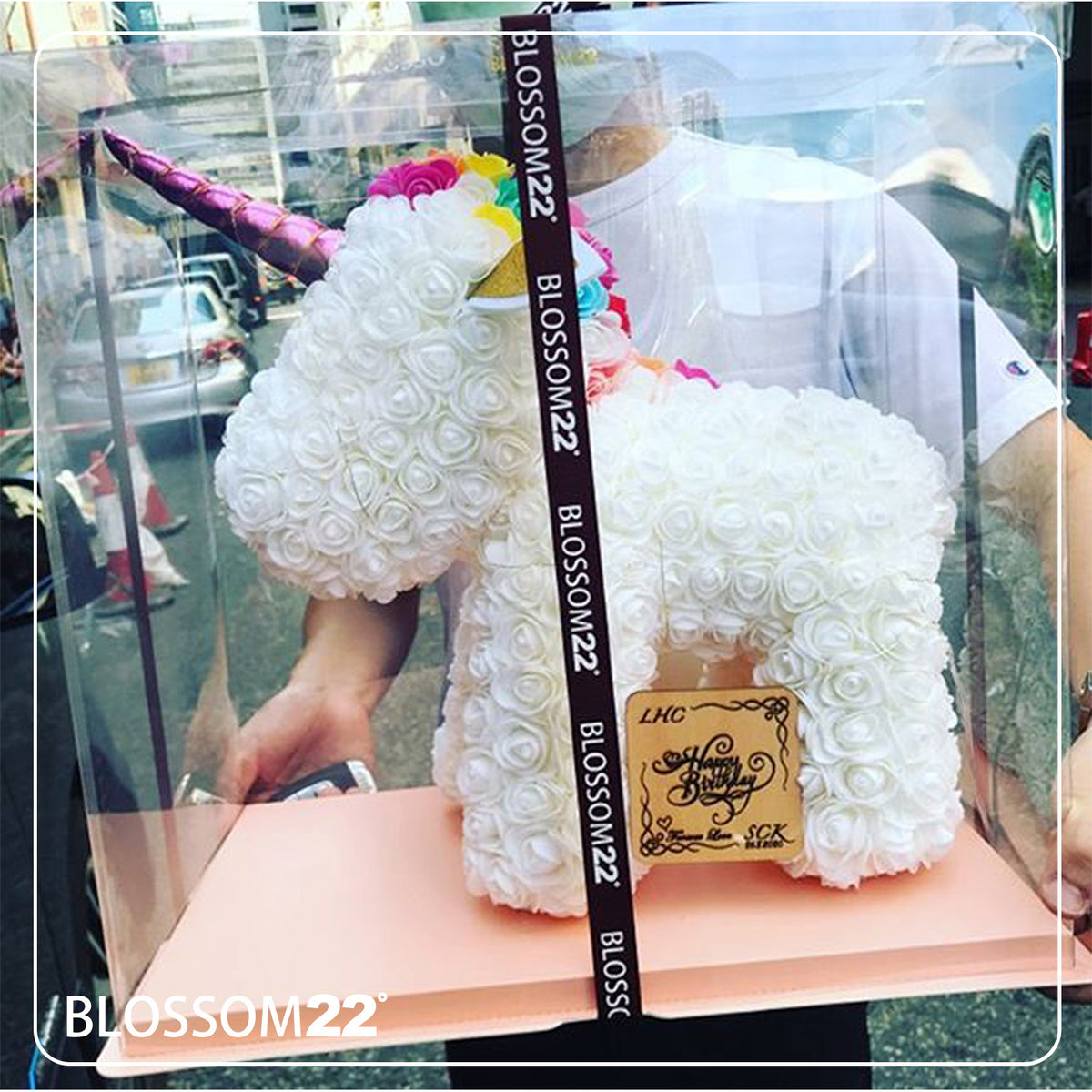 Rose Unicorn (玫瑰獨角獸) - White (白) Other Products Blossom22hk