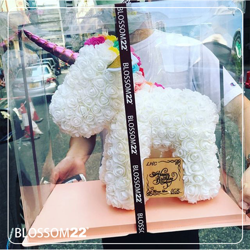 Rose Unicorn (玫瑰獨角獸) - White (白) Other Products Blossom22hk