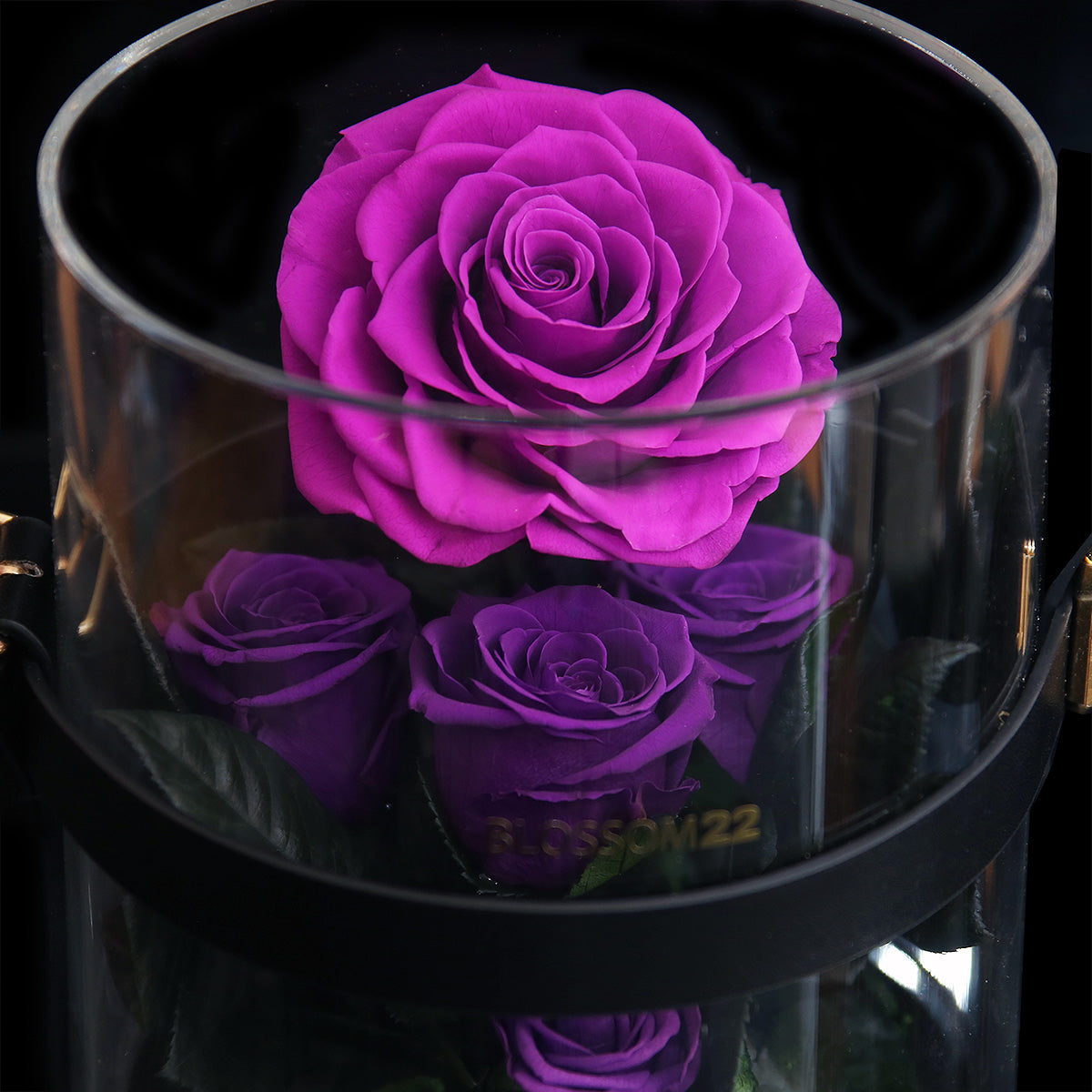 Secret Garden Preserved Flower PVC Box - Purple｜秘密花園保鮮花盒 - 紫  Blossom22hk