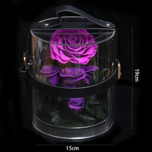 Secret Garden Preserved Flower PVC Box - Purple｜秘密花園保鮮花盒 - 紫  Blossom22hk