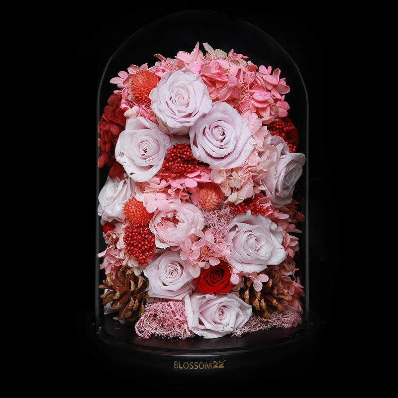XXL Preserved-Flower•Glass Bell Jar｜特大版保鮮花瓶- Tailor Made 客戶自訂版  Blossom22hk