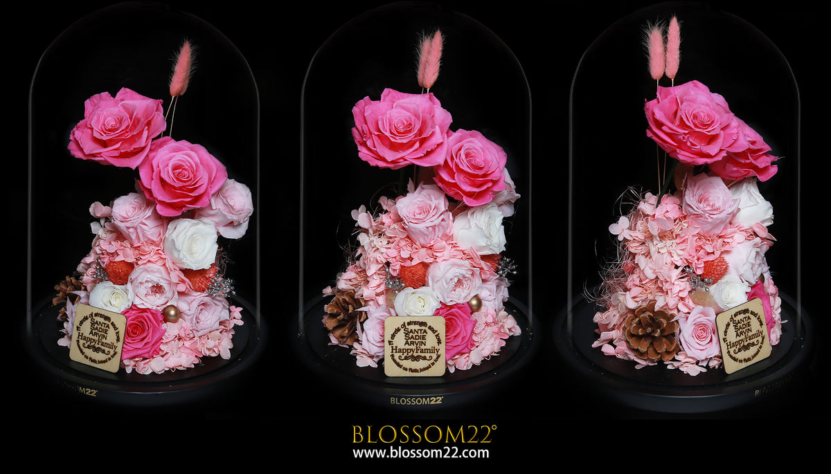 XXL Preserved-Flower•Glass Bell Jar｜特大版保鮮花瓶- Tailor Made 客戶自訂版  Blossom22hk