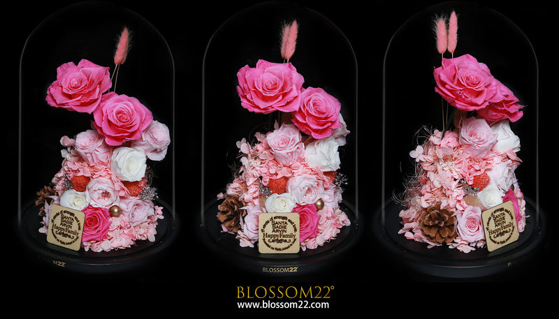 XXL Preserved-Flower•Glass Bell Jar｜特大版保鮮花瓶- Tailor Made 客戶自訂版  Blossom22hk