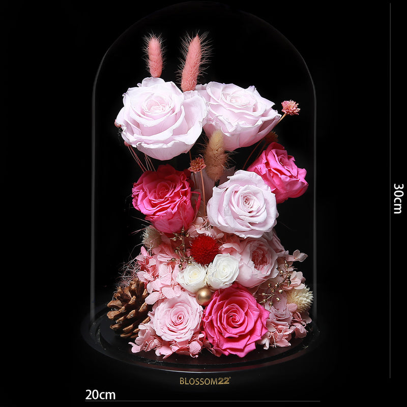 XXL Preserved-Flower•Glass Bell Jar｜特大版保鮮花瓶- Tailor Made 客戶自訂版  Blossom22hk