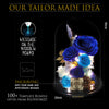 XXL Preserved-Flower•Glass Bell Jar｜特大版保鮮花瓶- Two Tone Blue 雙色藍  Blossom22hk