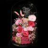 特大版粉色摩絲熊保鮮花瓶｜Pink Moss Bear Preserved Flower Bell Jar (XXL)  Blossom22hk