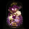 特大版紫色摩絲熊保鮮花瓶｜Purple Moss Bear Preserved Flower Bell Jar (XXL)  Blossom22hk