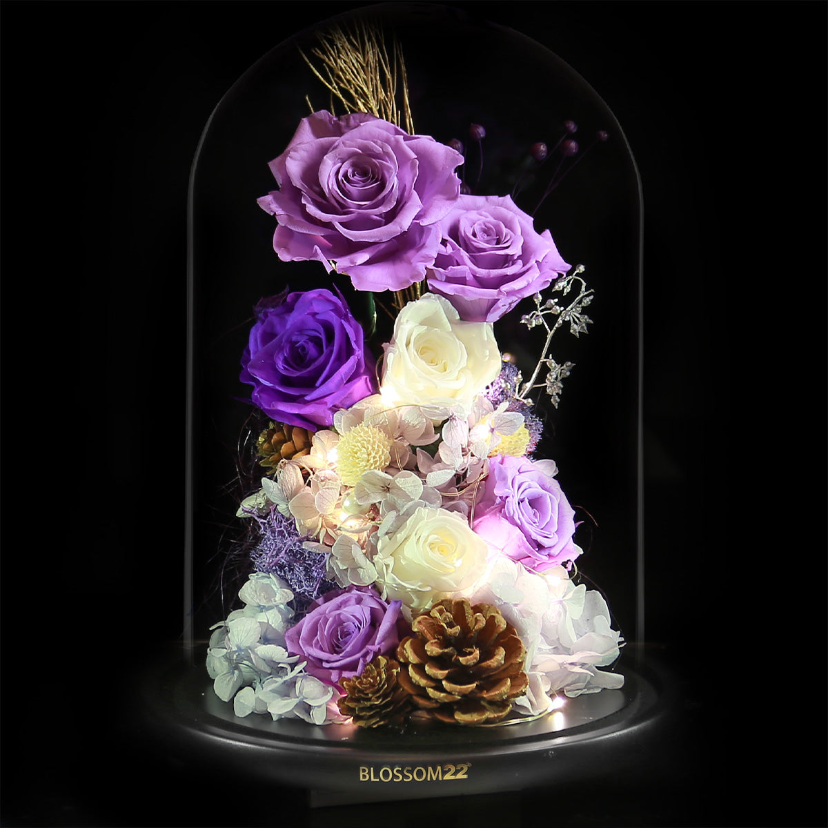 XXL Preserved-Flower•Glass Bell Jar｜特大版保鮮花瓶- Tailor Made 客戶自訂版  Blossom22hk