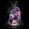 XXL Preserved-Flower•Glass Bell Jar｜特大版保鮮花瓶- Two Tone Purple 雙色紫  Blossom22hk