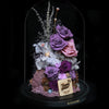 XXL Preserved-Flower•Glass Bell Jar｜特大版保鮮花瓶- Two Tone Purple 雙色紫  Blossom22hk